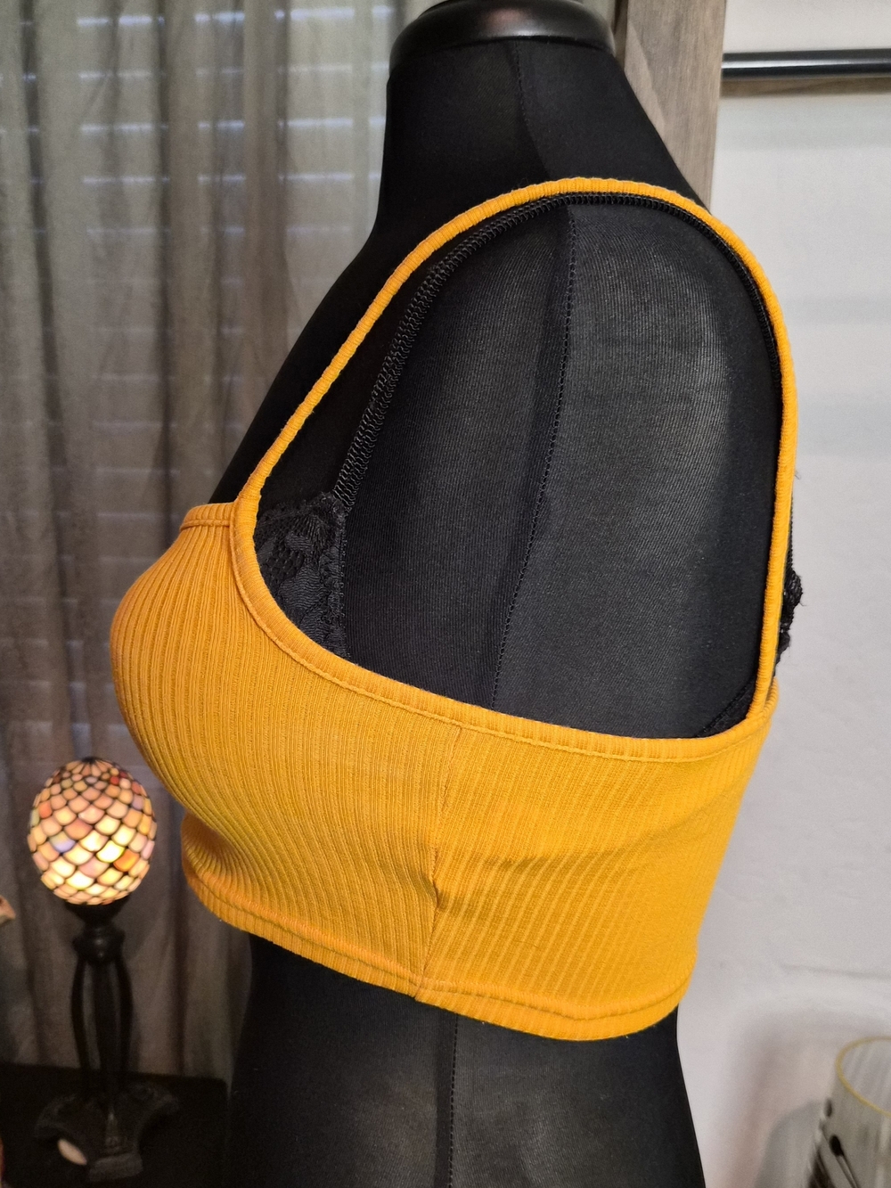 H&M DIVIDED Ribbed Salmon Color Tank Top #0200 - Picture 4 of 6